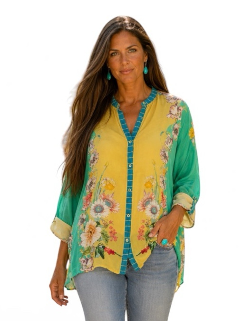 Johnny Was Fleur blouse NWT